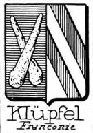 Klupfel Coat of Arms / Family Crest 0
