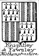Knightley Coat of Arms / Family Crest 0