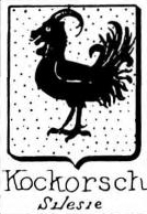 Kockorsch Coat of Arms / Family Crest 0