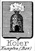 Koler Coat of Arms / Family Crest 7