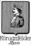 Konigsfelder Coat of Arms / Family Crest 2