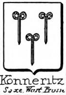 Konneritz Coat of Arms / Family Crest 2