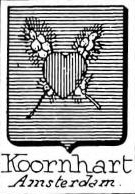 Koornhart Coat of Arms / Family Crest 0