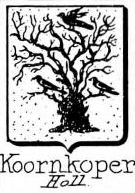 Koornkoper Coat of Arms / Family Crest 1
