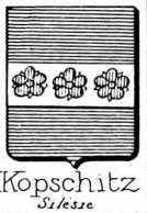 Kopschitz Coat of Arms / Family Crest 0