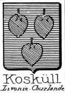 Koskull Coat of Arms / Family Crest 2