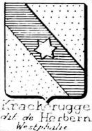 Krackerugge Coat of Arms / Family Crest 1