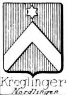 Kreglinger Coat of Arms / Family Crest 1