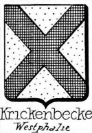 Krickenbecke Coat of Arms / Family Crest 0