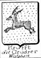 Krufft Coat of Arms / Family Crest 1