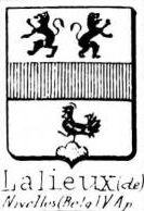 Lalieux Coat of Arms / Family Crest 0