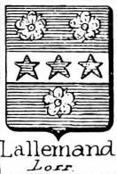 LAllemand Coat of Arms / Family Crest 1