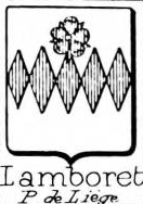Lamboret Coat of Arms / Family Crest 0