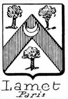 Lamet Coat of Arms / Family Crest 1