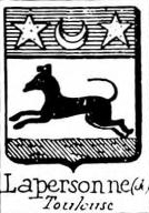 Lapersonne Coat of Arms / Family Crest 0