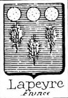 Lapeyre Coat of Arms / Family Crest 1