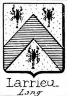 Larrieu Coat of Arms / Family Crest 0