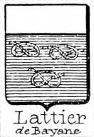 Lattier Coat of Arms / Family Crest 0