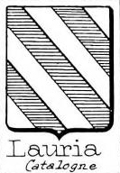 Lauria Coat of Arms / Family Crest 1