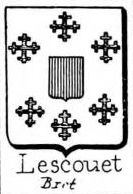 Lescouet Coat of Arms / Family Crest 1