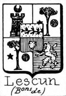 Lescun Coat of Arms / Family Crest 1