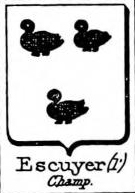 LEscuyer Coat of Arms / Family Crest 0