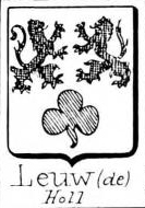 Leuw Coat of Arms / Family Crest 1