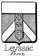 Leyssac Coat of Arms / Family Crest 1