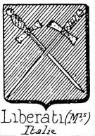 Liberati Coat of Arms / Family Crest 1