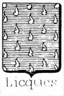 Licques Coat of Arms / Family Crest 1