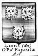 Lions Coat of Arms / Family Crest 3