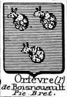 LOrfevre Coat of Arms / Family Crest 0