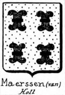 Maerssen Coat of Arms / Family Crest 0