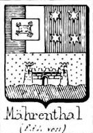 Mahrenthal Coat of Arms / Family Crest 0