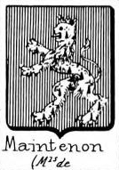Maintenon Coat of Arms / Family Crest 1