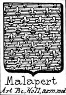 Malapert Coat of Arms / Family Crest 1