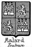 Malard Coat of Arms / Family Crest 1