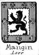 Mangin Coat of Arms / Family Crest 1