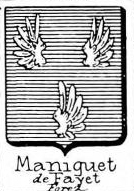 Maniquet Coat of Arms / Family Crest 0