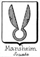 Mansheim Coat of Arms / Family Crest 0