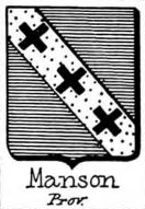 Manson Coat of Arms / Family Crest 1