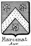 Marcenat Coat of Arms / Family Crest 0