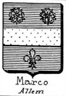 Marco Coat of Arms / Family Crest 2