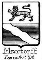 Martorf Coat of Arms / Family Crest 0