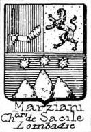 Marziani Coat of Arms / Family Crest 2