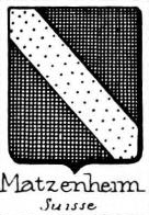 Matzenheim Coat of Arms / Family Crest 0