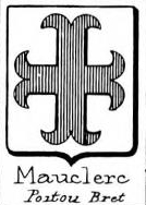 Mauclerc Coat of Arms / Family Crest 1