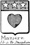 Maziere Coat of Arms / Family Crest 1