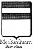 Meckenheim Coat of Arms / Family Crest 1