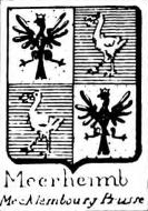 Meerheimb Coat of Arms / Family Crest 0